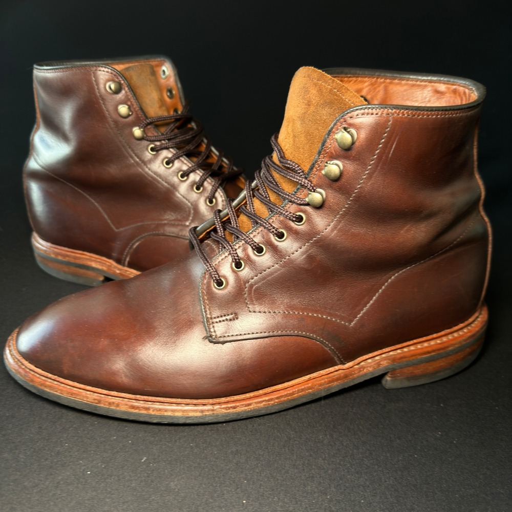 Allen Edmonds Higgins Mill Boots Mens 10 E Wide Brown Leather Weatherproof‎